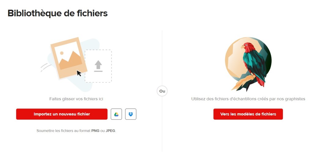 Télécharger des design pour artiste sur Printful