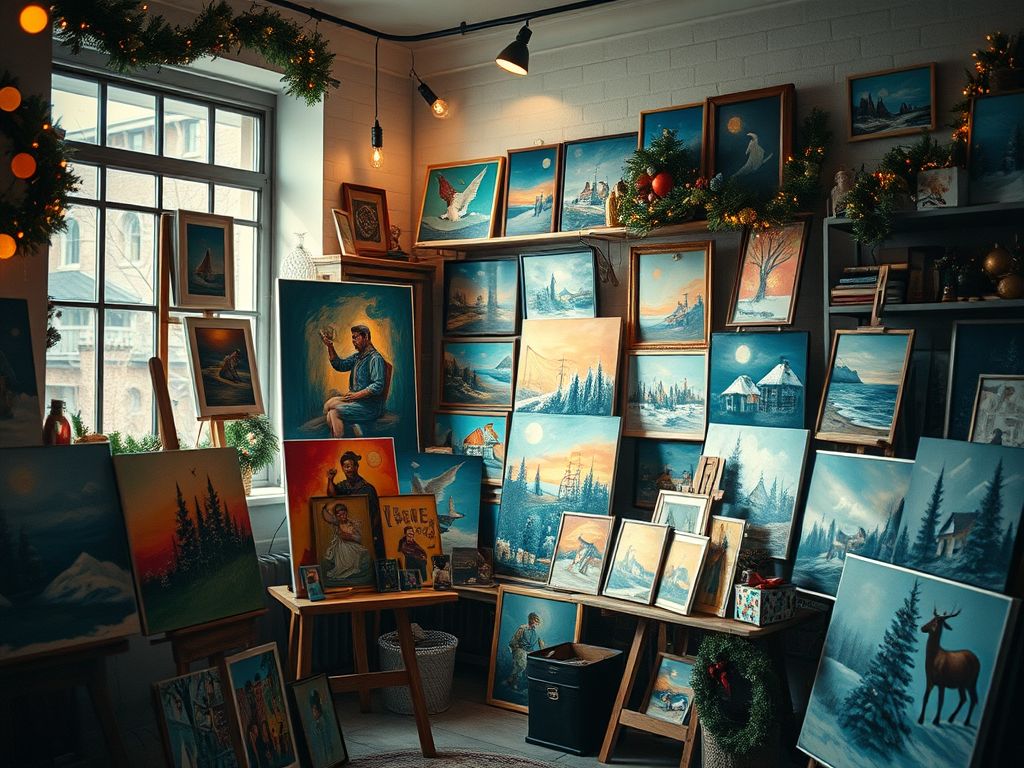 Comment vendre vos oeuvres d'art pour la période de Noël